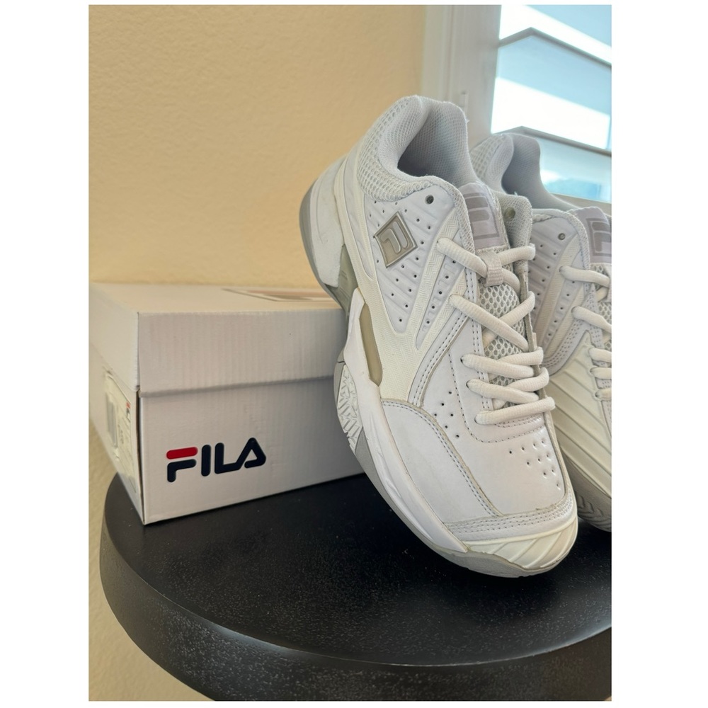 SOLD - Vintage Fila Chunky Tennis Sneaker in White - Never Worn/NWT/Original Box